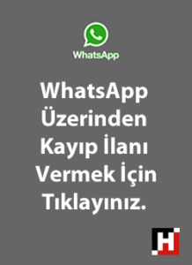 Hürriyet Kayıp İlanı