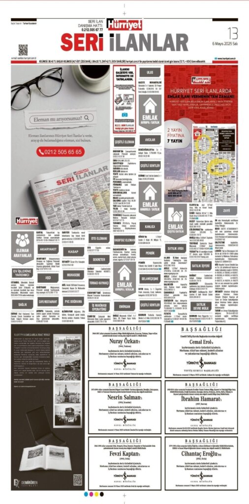 6 Mayıs 2025 Hürriyet Vefat İlanları