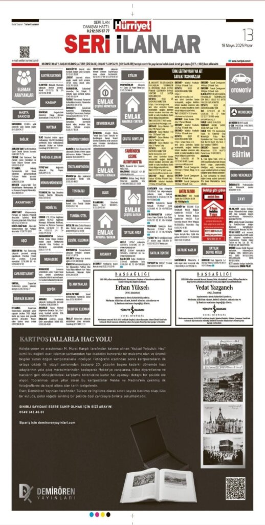 Hürriyet Vefat İlanları 18 05 2025