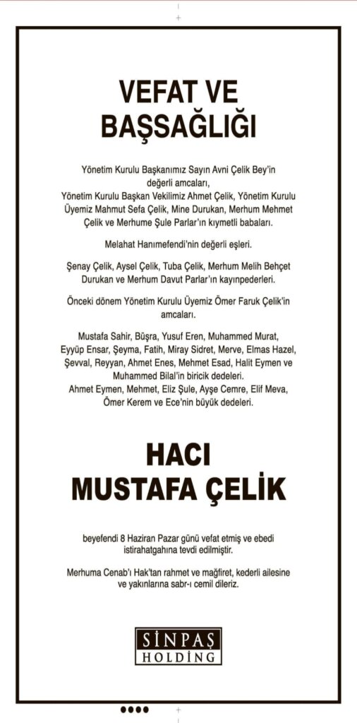 Hürriyet Vefat İlanları 10 06 2025