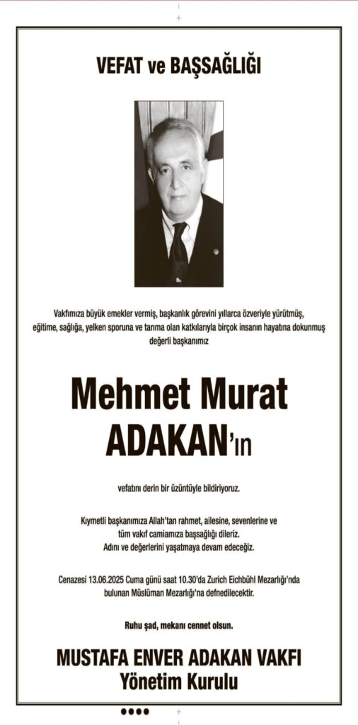 Hürriyet Vefat İlanları 12 06 2025