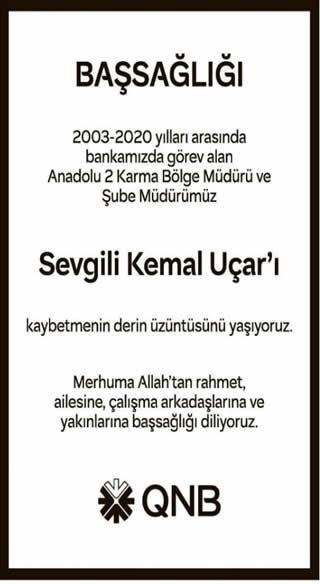 Hürriyet Vefat İlanı