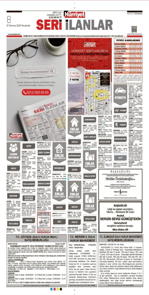 Hürriyet Vefat ilanları 10 07 2025